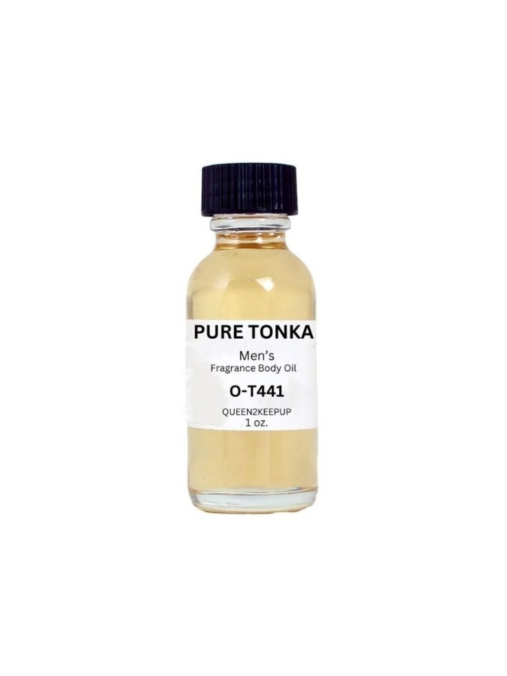 Pure Tonka Men's Body Oil Sweet Tonka Coffee and Warm Gourmand Fragrance 1 oz